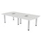 Skutchi Designs 45 in W, 96 in L, 29 in H, Engineered Wood Top, White H-AREC-4693-PT-WC-EL - alternate 1